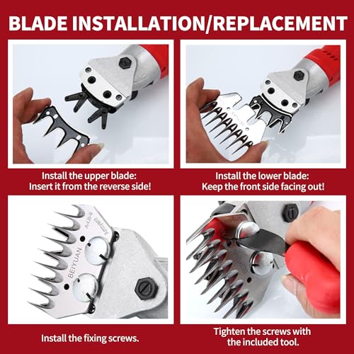 Sheep Shears, Electric Clipper for Sheep & Goats, 900W, 2800RPM, 6-Speed Adjustable Control -Heavy Duty Livestock Shearing Clipper for Animal Grooming, Suit for Sheep, Goats, Alpacas, Llamas