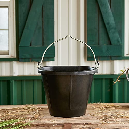 Farm Innovators FB-15R 4.5 Gallon Rubber 90 Watt Heated Bucket w/Built in Thermostat to Resist Cold (2 Pack) - color: 4.5 Gallon, size: 2 Pack