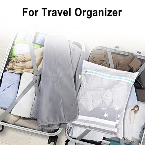 OTraki Mesh Washing Bags for Laundry 16x20 Inch Medium Mesh Bag Laundry Washer Delicates Lingerie Wash Machine Net Zipper Bag Heavy Duty Home Dorm Hotel Don't Drying, Melting 140-176℉, White - size: 16 x 20 inch