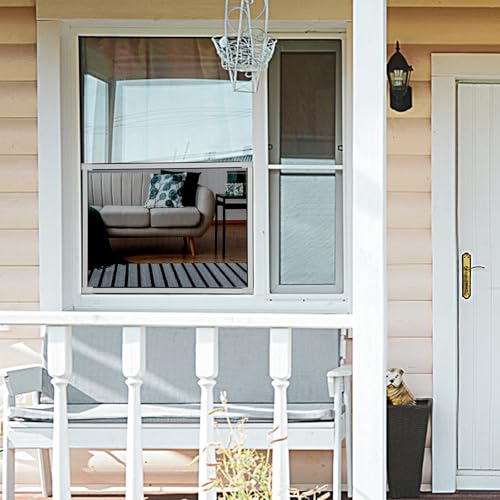 4 Pack Adjustable Window Screens Expandable, 2 Way Adjustable Sliding Window Screen, Horizontal (15" H x 21" - 38" W), Horizontal and Vertical Adjustable, Durable Replacement Screen for Window - size: 15"H x 21"-38"W