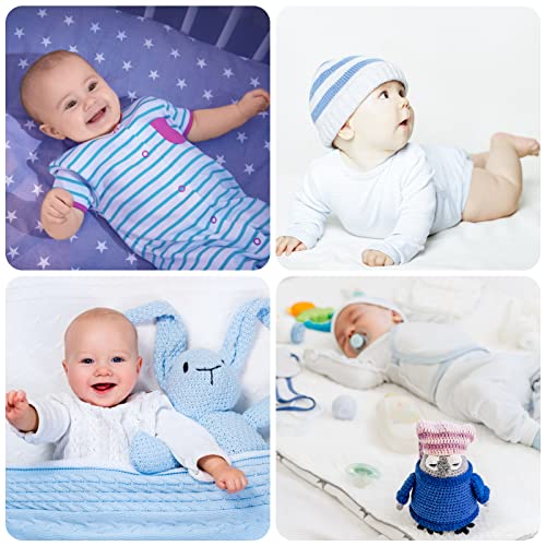 Seematn 8 Pcs Baby Belly Band, Umbilical Cord Cover for Newborn 0-12 Months