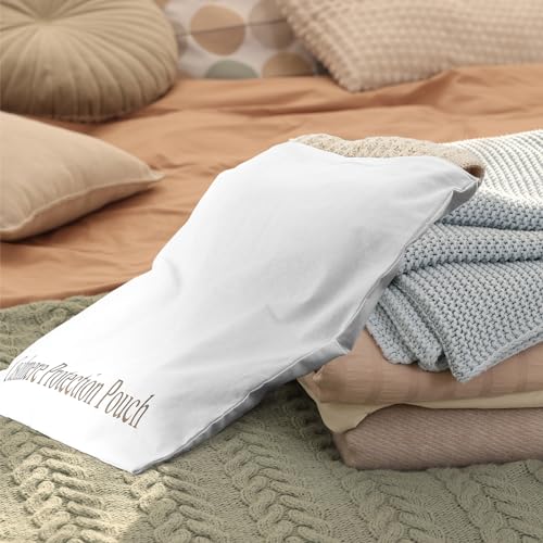 2 Pcs Sweater Storage Bags with Integrated Cedar Wood Cotton Bag