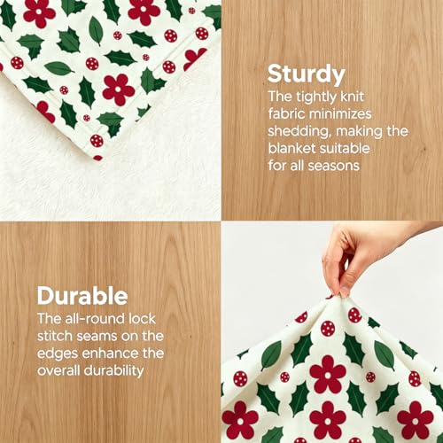 Christmas Blanket, Ultra-Soft Flannel Fleece Throw 60" x 80" - color: Christmas, size: 60"x80"