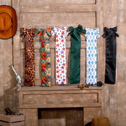 Huhumy 6 Pcs Horse Tail Bag Breathable Guard 22" Slip on Horse Care Tail Wrap 2 Strand Closure Straps Grooming Supplies to Keep from Dirt Breakage Rubbing 6 Designs(Vintage Style) - style: Vintage Style