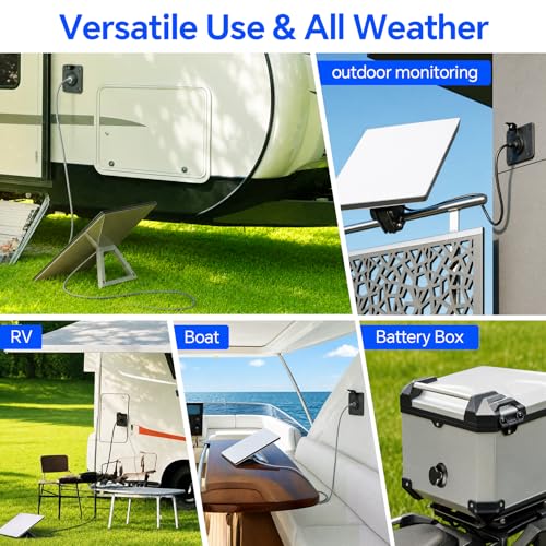 RV Cable Wall Pass Through Kit for Starlink Mini, Waterproof Design - color: for Starlink Mini ( Black )