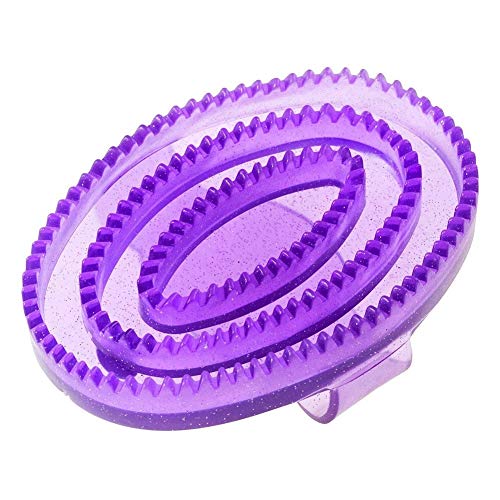 Small Glitter Curry Comb Color: Purple