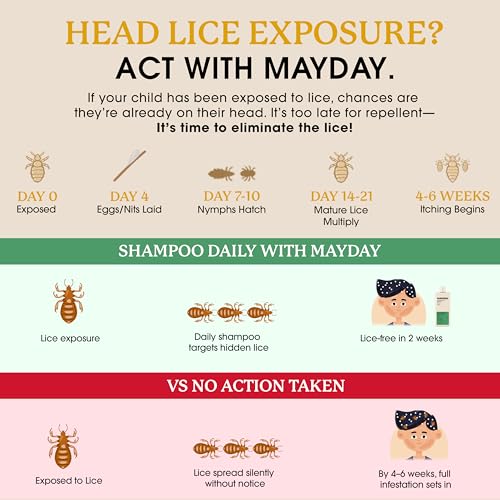 MAYDAY Daily Lice Routine, 12oz Shampoo & Conditioner, Sandalwood & Mint - style: Daily Bundle - Large