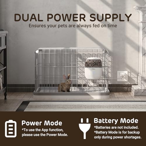 iPettie Smart WiFi Hanging Cage Feeder, Remote & Portion Control, 62oz