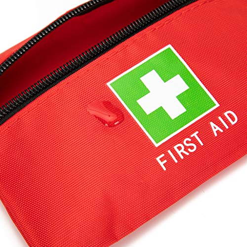 Red Emergency Pouch - Small Travel First Aid Bag for Car, Home, Office & Outdoors (8.3x5.5) - style: 8.3x5.5inch