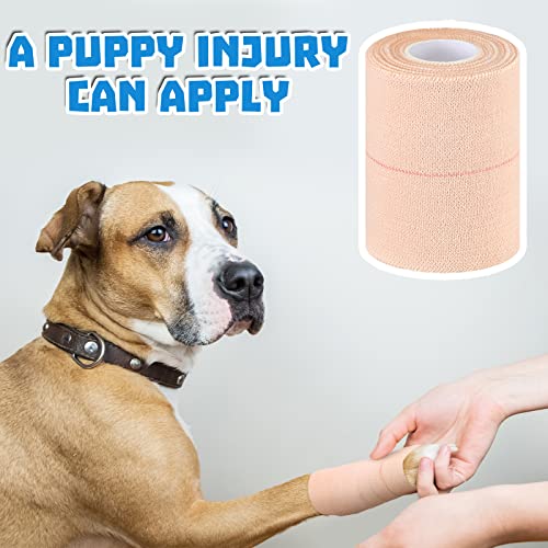 Nuanchu 16 Rolls Self Adhesive Elastic Bandage Wrap Breathable Flexible Stretch Sports Tape for Wrist Ankle Support, Cohesive Vet Wrap for Horse Pet(3 Inch x 5 Yard) - size: 3 Inch x 5 Yard