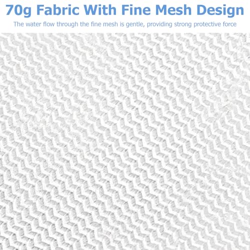 4 Pcs Mesh Laundry Bags for Delicates - 20" x 16" 70G Fine Mesh with Manual-Lock Zipper, Wash Bags for Lingerie Bras Socks Jeans, Ideal for College Dorm Travel Home