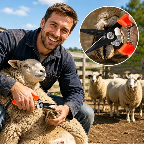 Goat Hoof Trimmers, Sheep Hoof Trimmers, High Carbon Steel Shears & Sheath