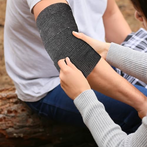 Treela 36 Pcs Self Adherent Bandage 2" X 5 Yard Wrap Breathable - color: Black, size: 2" X 5 Yard