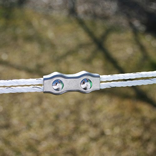 Zareba Poly Rope Connector - Use with Electric Fence Poly Rope - Stainless Steel Construction - PARS-Z - 1 Pack - size: 1 Pack