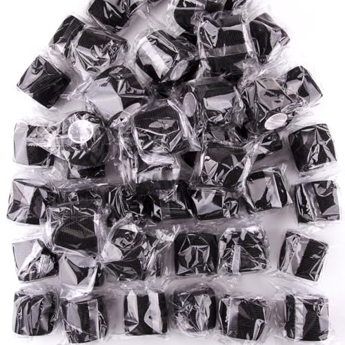 BQTQ 50 Rolls Self Adhesive Bandage Wrap 2 inch Self Adherent Tapes(Black) - color: Black, size: 2 Inch