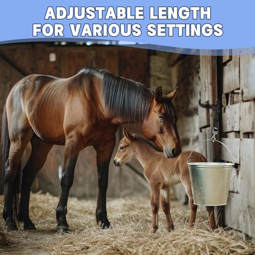 Nylon Horse Bucket Strap for Outdoor Feeders,Black,10 Pcs - color: Black