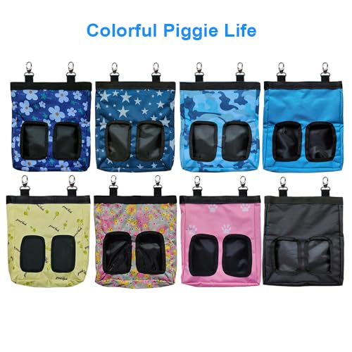 RIOUSSI Guinea Pig Hay Feeder, Hanging Rabbit Hay Feeder Bag. PinkBones - color: Pinkbones