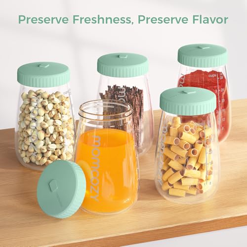 Momcozy Glass Breast Milk Pitcher Lid, Dishwasher Safe Food Grade Caps 1pc - color: Green, size: Flat Lid