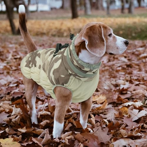 Lelepet Warm Dog Winter Coat Dog Coat for Small Dogs Waterproof Dogs Jacket - color: Desert Camo, size: X-Small