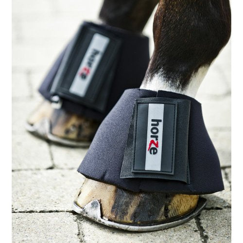 Horze All Purpose Bell Boots - Black - L - size: L