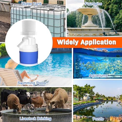 2" Water Float Valve for Water Tank, Water Troughs, Pond, Pool, Livestock - color: 2" Top Inlet