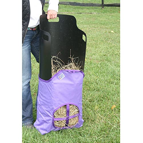 Dura-Tech Nylon Hay Bag for Horses | Color Navy | Enhances Digestion with Slow Consumption | Minimizes Hay Waste | Extremely Durable 600 Denier PVC Construction - color: Navy