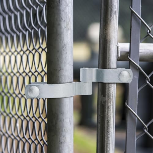 4 Set of Chain Link Fence Gate Post Hinge, 2-3/8" x 1-3/8"