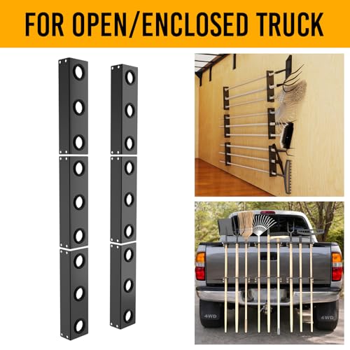 Utility Trailer Tool Rack, 6Pcs 3 Hole Shovel Holder - size: 6Pcs 3 Hole Tool Rack
