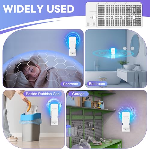 Qualirey 25 Pack Flying Insect Trap Refill Compatible with DFAGIE GS6 Fly Trap Indoor, Sticky Glue Cards, Plug-in Bug Catcher Refills, Glue Boards Refill for Bug Mosquito Gnat Moths Fruit Fly Trap