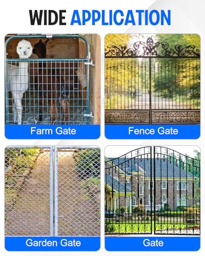 4 Pair 1-3/8'' Wall Mount Gate Hinge Heavy Duty, Screws Included - size: 4 Pair-1-3/8''