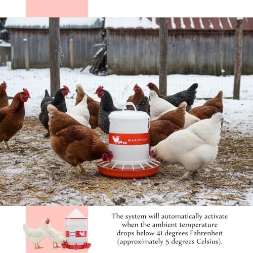 Remerry 2 Pcs Thermostatic Bucket Belt Chicken Water Heater for Winter