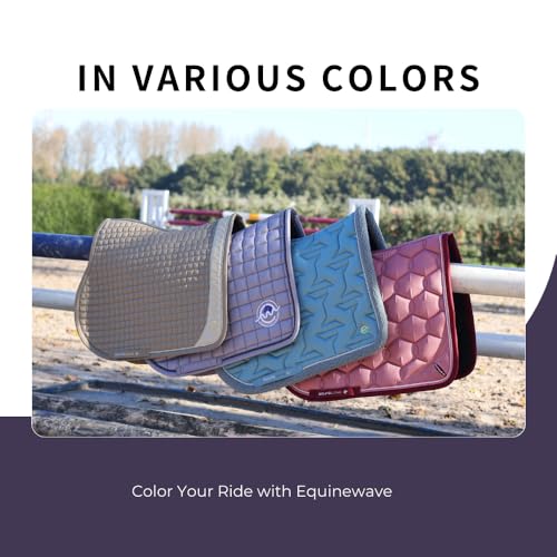 EQUINEWAVE GP Saddle Pad – Satin-Finish Quilted Design - color: Olive Green