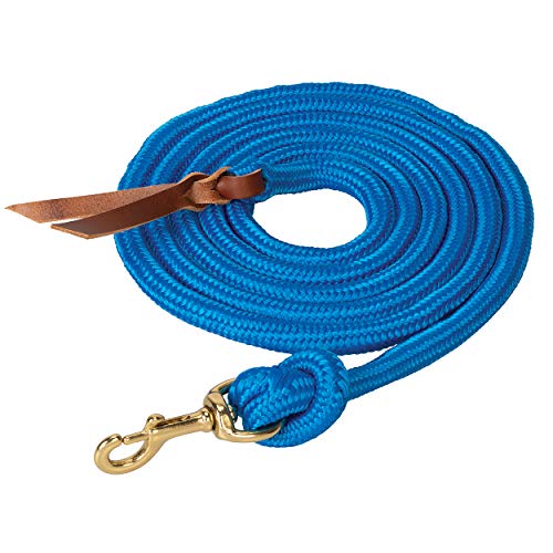 Poly Cowboy Lead with Snap, 5/8" x 10', Blue