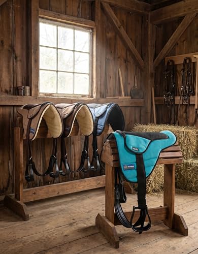 Horse Western Lightweight Neoprene Padded Bareback Saddle Pad 39186 - color: Turquoise, size: 32" L x 4" W