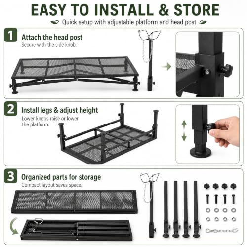Farm Adjustable Sheep Goat Fitting Stand 47" x 23" Heavy Duty Steel Livestock Care Table for Shearing Trimming Milking