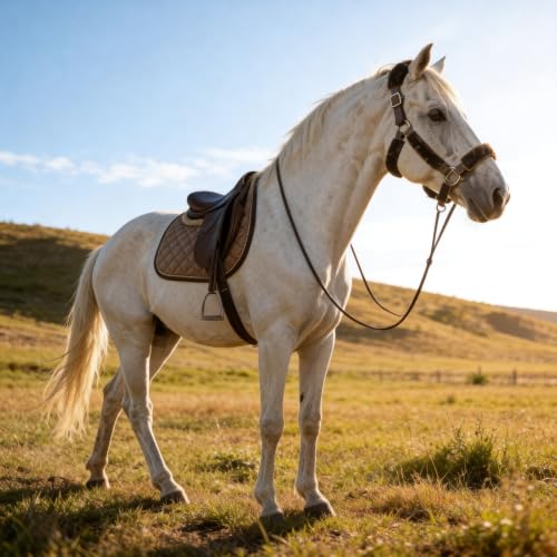 Soft Fleece Halter Covers for Horses Full-Cover Series (Brown) - color: Brown