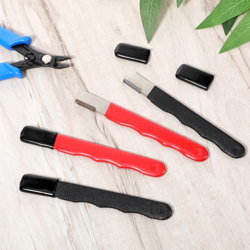 4 Pack Garden Tool Sharpener, Pruning Shears Blade Sharpener, Mini Portable Quick Edge Sharpening Steel Knife Sharpeners for Hedge Shears Scissors Axe Sickle, Gardening Pruner, Loppers