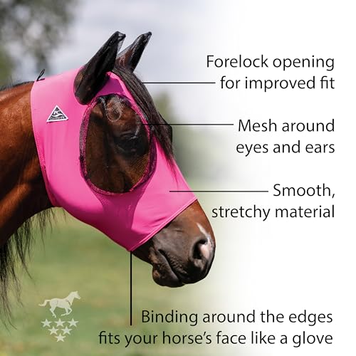 PROFESSIONAL'S CHOICE COMFORTFLY MASK O/S PIN (CFM300-PIN) - color: Pink, size: Warmblood