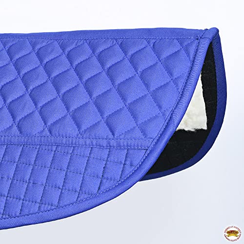 HILASON Western All Purpose Horse English Saddle Pad | All-Purpose - color: Royal Blue