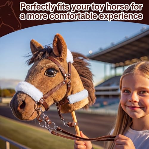 Shappy Hobby Horse Bridle Toy Accessories,Brown - color: Brown
