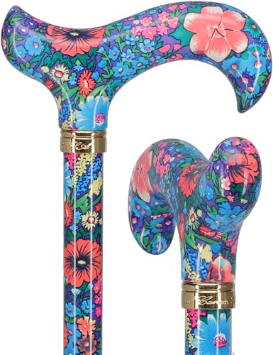 Royal RC Canes Walking Sticks for Men and Women - Stylish Designer Fashionable Adjustable Derby Canes - Lightweight Aluminum Cool Walking Sticks with HD Patterns - color: (Multicolor) Deep Blue/Navy