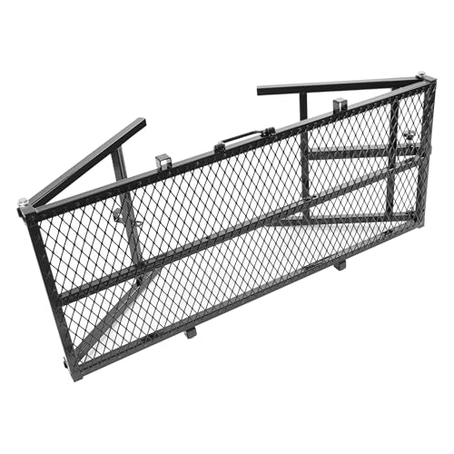 600LBS Milking Stand for Goat, Adjustable Sheep Rack with Feeder, Metal Livestock Milk Stand Fit for Shearing, Hoof Trimming, Animal Examinel Examination, Stainless Steel (Black) - color: Black