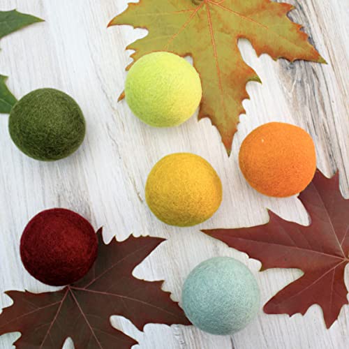 Friendsheep Wool Dryer Balls, Organic Reusable Fabric Softener Alternative for Laundry, Handmade, Fair Trade, Hypoallergenic, Eco-Friendly, Plastic-Free (6 Pack XL - Harvest Moon) | Reusable fabric softener alternative Organic wool, handmade, fair trade,