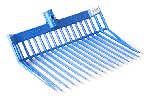 Little Giant® DuraFork Pitch Fork Replacement Head | Durable Polycarbonate Stable Fork Head with Angled Tines | Manure Fork | Made in USA (Pack of 1, Blue)