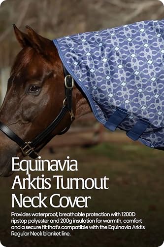 Equinavia Arktis Turnout Neck Cover 200g | 1200D - Skipper Blue - M - color: Skipper Blue, size: M