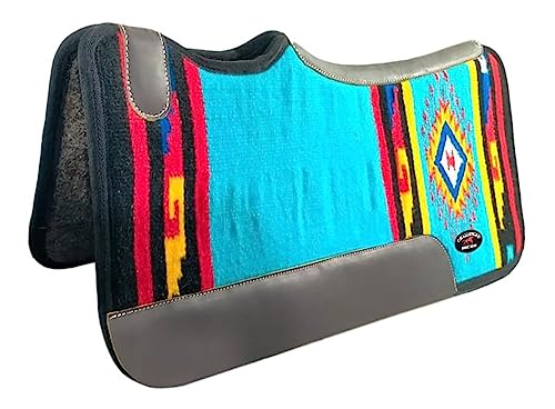 CHALLENGER Horse 32"x30" Western Contoured Therapeutic Woven Wool Felt Saddle Pad 39251 39251