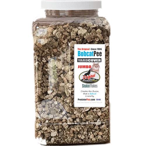 PredatorPee Real Bobcat Urine Natural Predator Scent Outdoor Garden - size: 128 oz