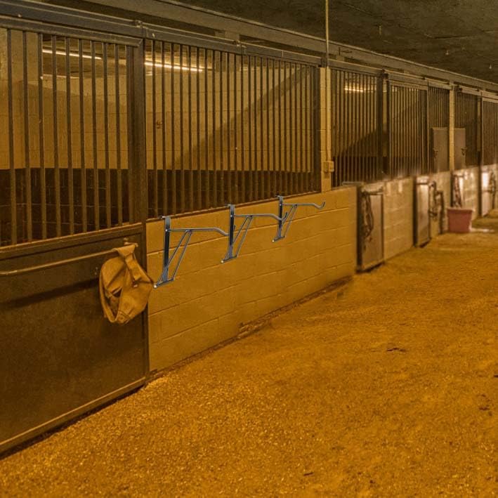 2Pcs Collapsible Hanger,Foldable Horse Tack Utility Hanger for Hanging Over Trailer Door or Stall Board