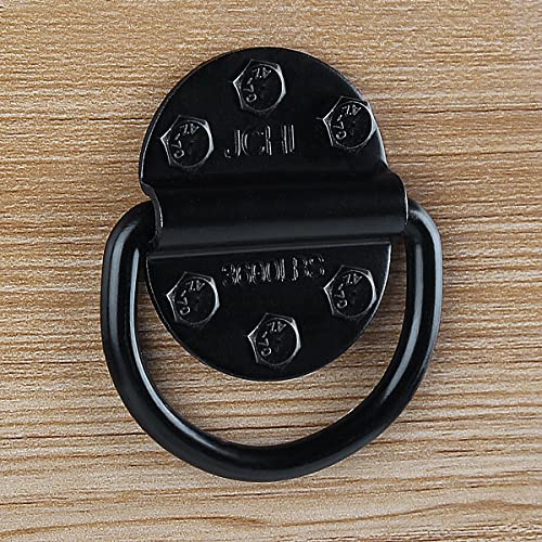 D-Rings Tie Downs Anchors Heavy Duty Steel 3600 Pound Capacity Lashing Rings for Loads on Trailers Trucks RV Campers Vans ATV SUV Boats Tie Down Ring with Screws&Bolts (2-Packs) - color: 2-Pack