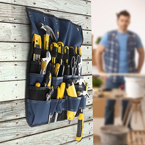 PT-N018 MultiPatternal Adjustable Hanging Bag Tool Organizer, Blue